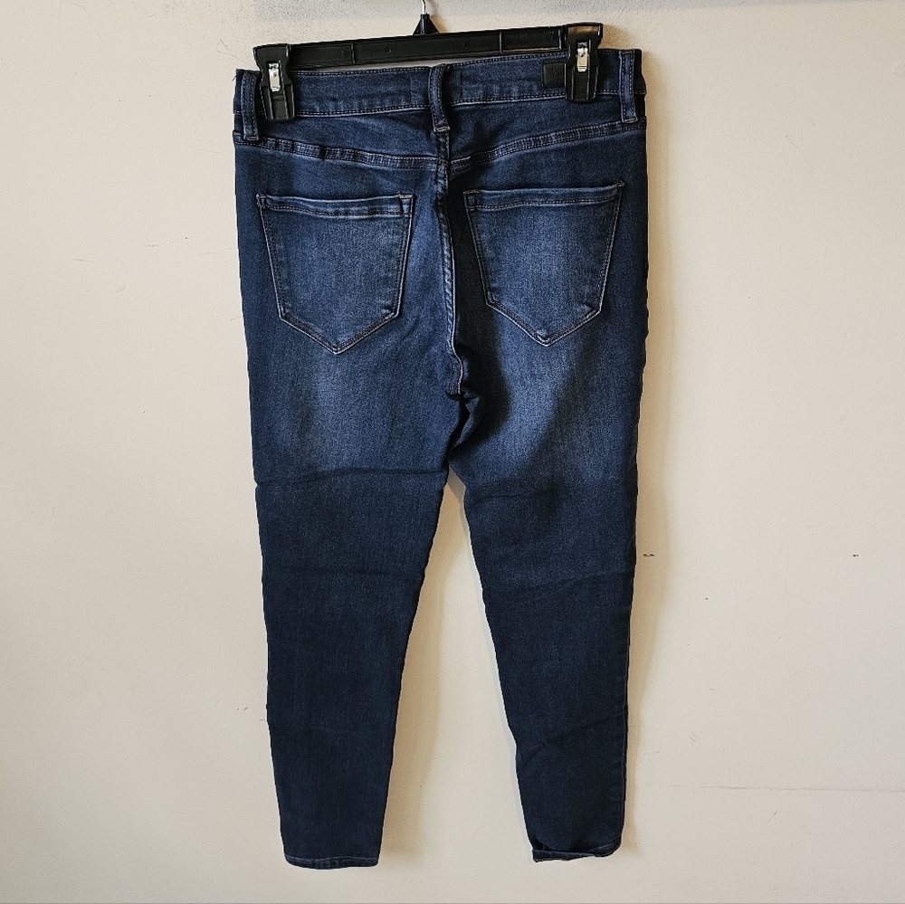 Nicole Miller Womens Medium Blue Stretch SOHO High Rise Skinny Jeans Sz 4 - Picture 3 of 7